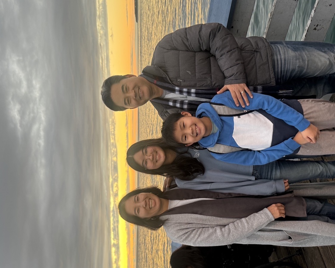 James Chung with his family